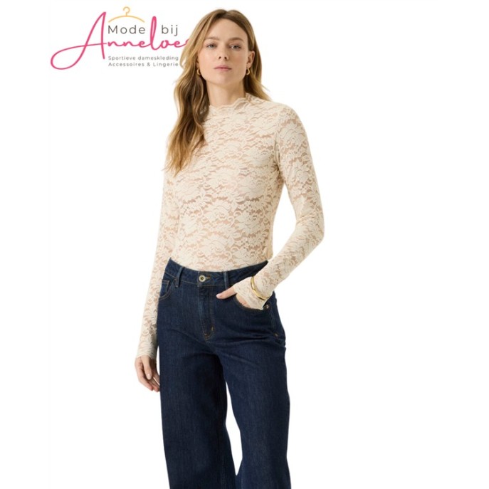 Garcia kanten top Z0075 Offwhite Garcia kanten top Z0075 Offwhite